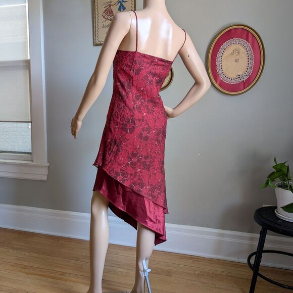 Vintage 90s Y2K Positive Attitude Midi Dress Whimsygoth Glitter Fairycore 8P - Picture 3 of 11